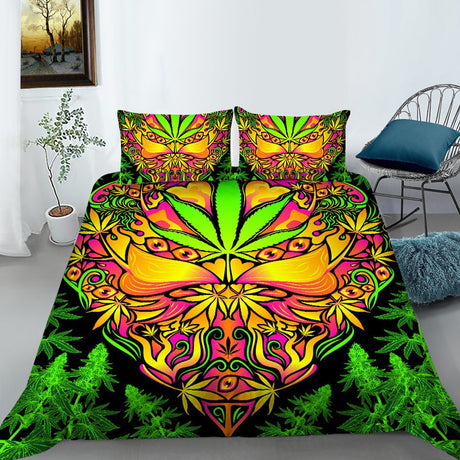 Mr Johnny Green | Digital Printed 3Pcs Queen Size Duvet Cover Blanket Canadian Distributor M012