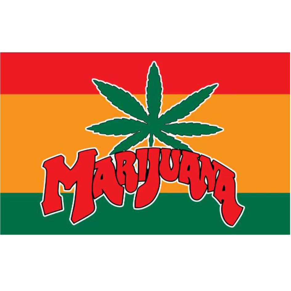 Digital Printed Marijuana Flag