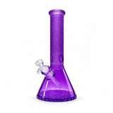 12.5" Crystal Facet Beaker Bong – 7mm Thick Glass Glass Bong Super Supplys Inc Purple