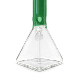 Fortune 18" 7mm Square Base Glass Water Pipe – 50mm Neck Glass Bong Fortune