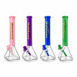 Fortune 18" 7mm Square Base Glass Water Pipe – 50mm Neck Glass Bong Fortune