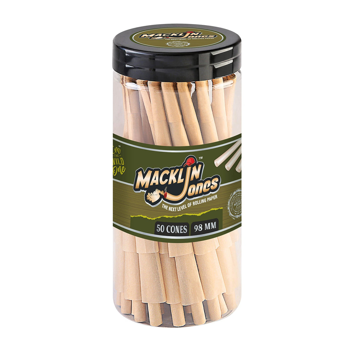 Macklin Jones - Natural Unrefined Pre-Rolled cone Bottle