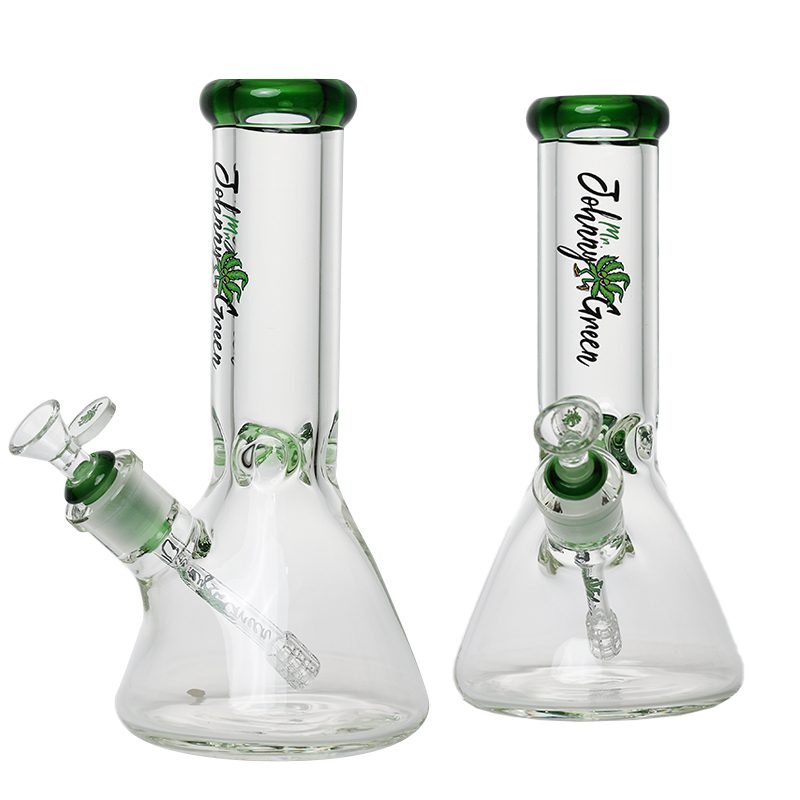 Johnny Green | 10″ Beaker Bong – 9MM Thick with Elephant Joint & Grid Percolator (MJG-001) Glass Bong Canadian Distributor