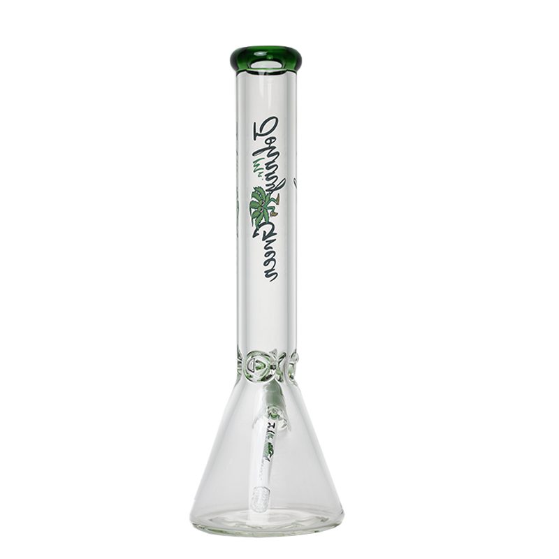 Johnny Green | 16″ 9mm Beaker with Elephant Joint and Grid Percolator Slide – Green (MJG-003) Glass Bong Canadian Distributor