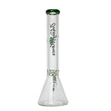 Johnny Green | 16″ 9mm Beaker with Elephant Joint and Grid Percolator Slide – Green (MJG-003) Glass Bong Canadian Distributor
