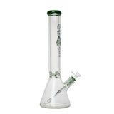 Johnny Green | 16″ 9mm Beaker with Elephant Joint and Grid Percolator Slide – Green (MJG-003) Glass Bong Canadian Distributor