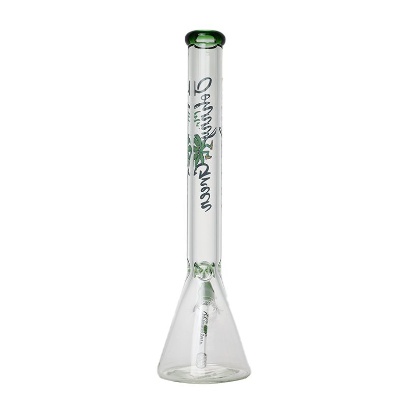 Johnny Green | 20″ 9mm Beaker with Elephant Joint and Grid Percolator Slide – Green (MJG-004) Glass Bong Canadian Distributor