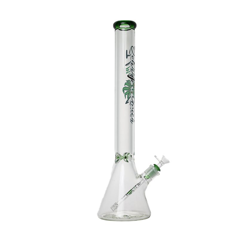 Johnny Green | 20″ 9mm Beaker with Elephant Joint and Grid Percolator Slide – Green (MJG-004) Glass Bong Canadian Distributor