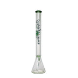 Johnny Green | 24″ 9mm Beaker with Elephant Joint and Grid Percolator Slide – Green (MJG-005) Glass Bong Canadian Distributor