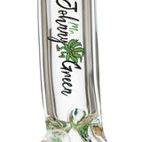 Johnny Green | 10″ 9mm Beaker Bent Neck with Grid Percolator Slide – Green (MJG-006) Glass Bong Canadian Distributor