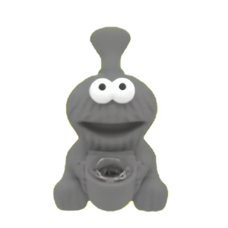 MSTS101 - Cartoon Character Silicone Water Pipe with Glass Bowl Silicone Pipe The MST