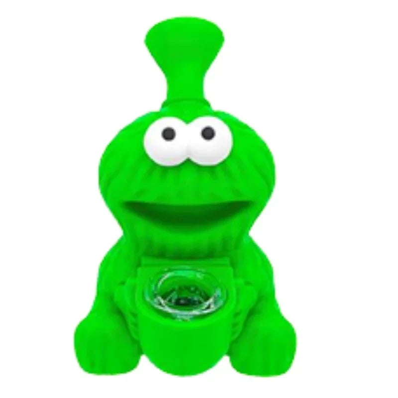 MSTS101 - Cartoon Character Silicone Water Pipe with Glass Bowl Silicone Pipe The MST