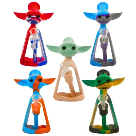 MSTS143 - Alien Character Silicone and Glass Water Pipe Bong Resin · Silicone · Plastic Bong The MST Default Title