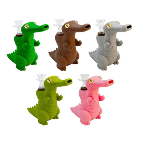 MSTS179 - Crocodile Character Silicone Bong Resin · Silicone · Plastic Bong The MST Default Title
