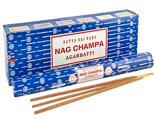 Satya | Nag Champa Incense Sticks – 50g 16" Box of 6 Incense SunGlow