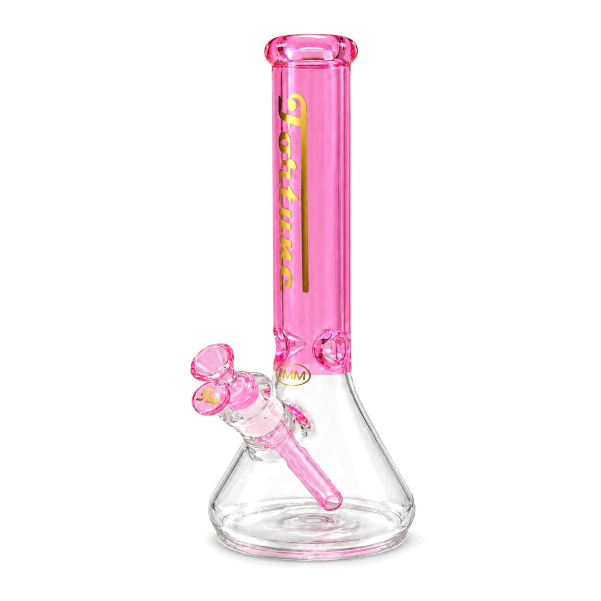 Fortune | 14" Nova Beaker Bong – 7mm Glass Glass Bong Fortune Pink
