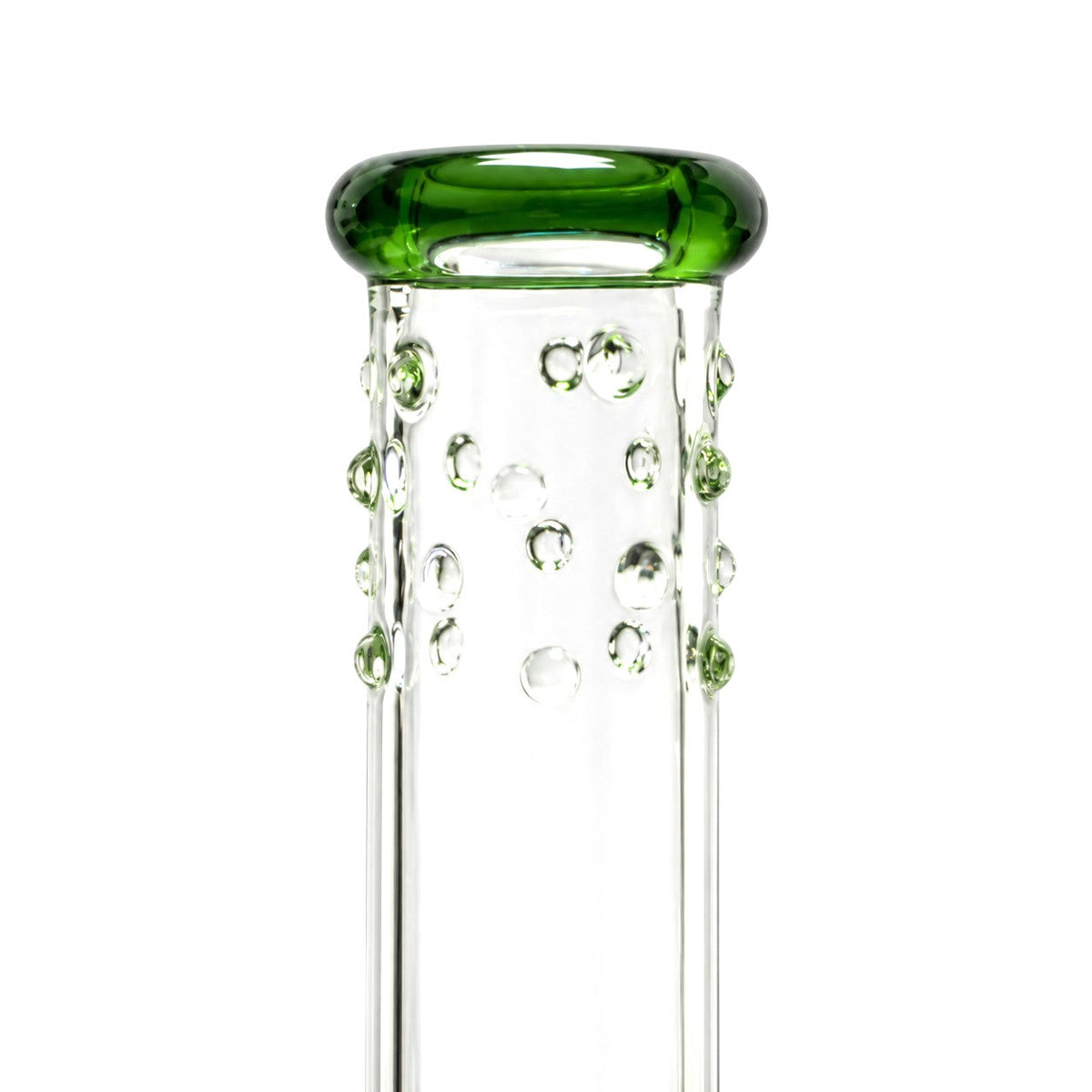 14" Green Accent Beaker Glass Bong Super Supplys Inc