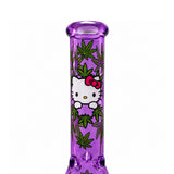 14" Character & Leaf Pattern Beaker Glass Bong Super Supplys Inc