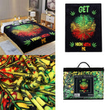 Digital Printed Single layer 1 ply Licensed Fleece Blanket [Combo-A] Blanket Canadian Distributor High with Me