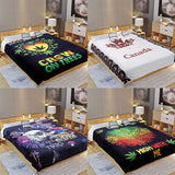 Digital Printed Single layer 1 ply Licensed Fleece Blanket [Combo-A] Blanket Canadian Distributor