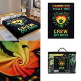 Digital Printed Single layer 1 ply Licensed Fleece Blanket [Combo-A] Blanket Canadian Distributor Crow on Trees