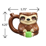 Stoned sloth mug pipe