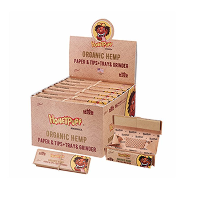 Honey Puff | Rolling Kit – Organic Hemp King Size Kit (16 Packs/Display) [P1183-03] King Size Canadian Distributor