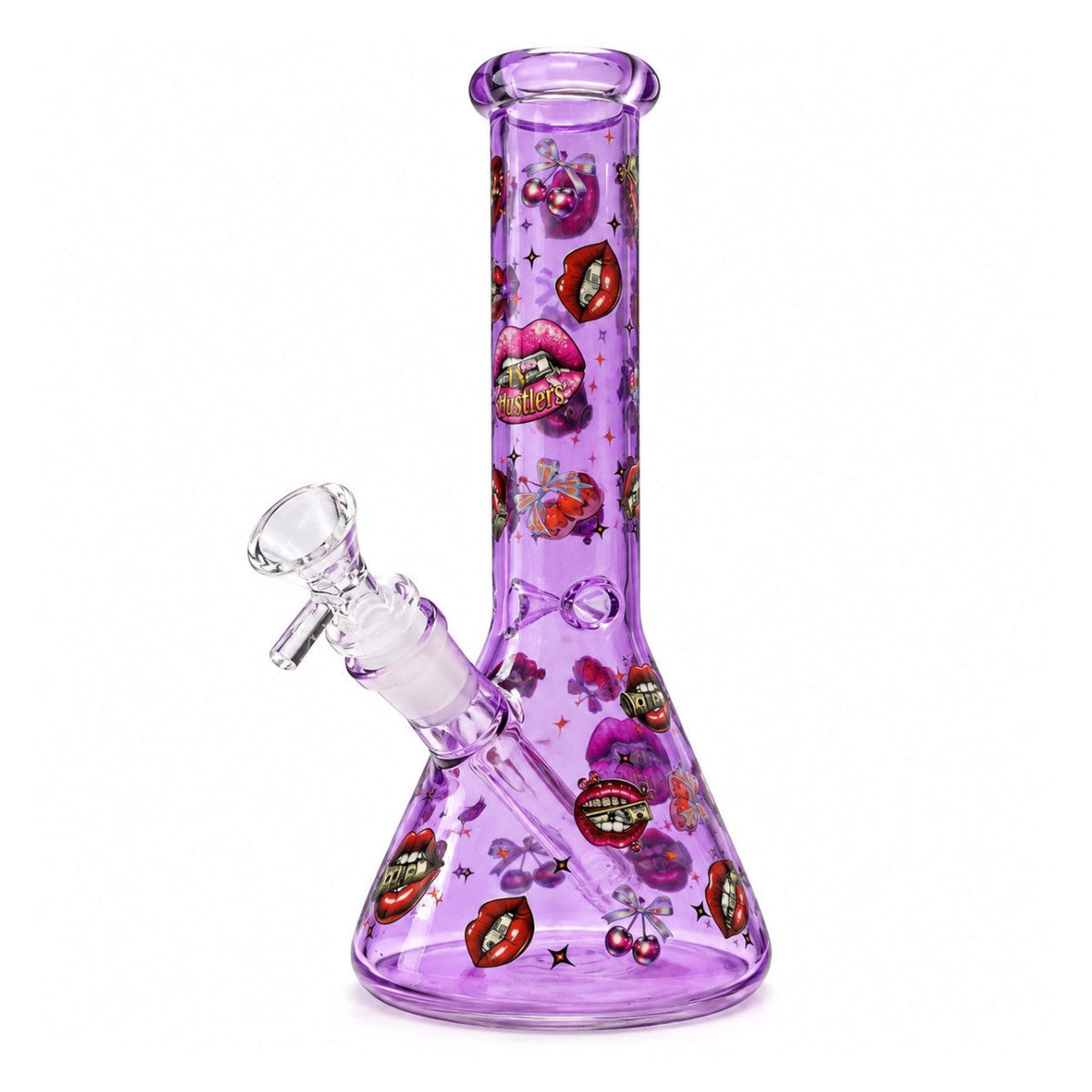 10" Cherry Bomb Glass Beaker Glass Bong Super Supplys Inc Cherry Kiss