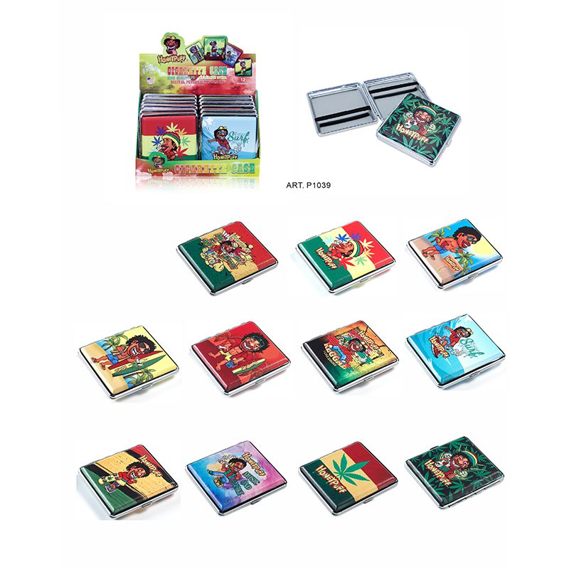 Honey Puff | Rasta man Cigarette Case-12/Display [P1039]