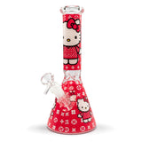 10" Character Fashion Beaker Glass Water Pipe Glass Bong Super Supplys Inc Pink