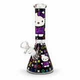 10" Character Fashion Beaker Glass Water Pipe Glass Bong Super Supplys Inc Purple