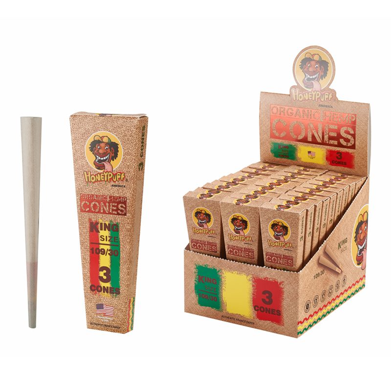 HoneyPuff | Pre-Rolled Organic Hemp Cones – 30 Packs/Display [P1173-01] Pre-rolled Cone Canadian Distributor