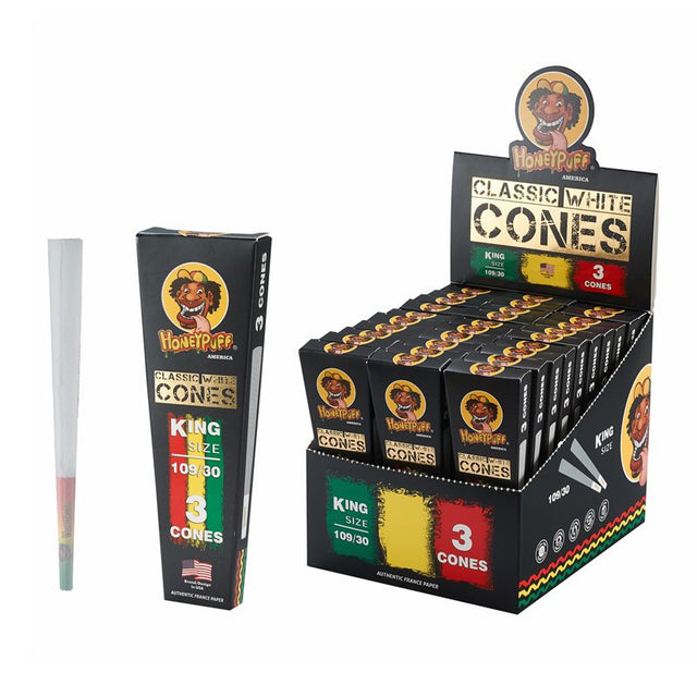HoneyPuff | Pre-Rolled Single WhiteCones – 30 Packs/Display [P1173-03] Pre-rolled Cone Canadian Distributor