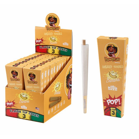 HoneyPuff | Pre-Rolled Flavored Cones – King Size (20 Packs/Display) [P1175] Pre-rolled Cone (Display Pack) Canadian Distributor Banana