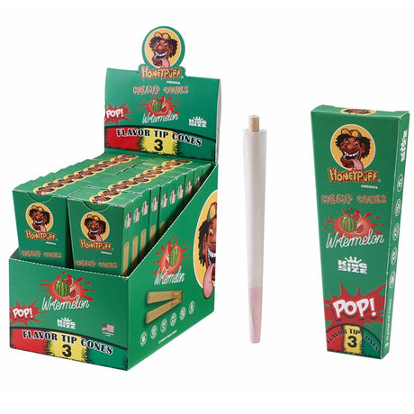 HoneyPuff | Pre-Rolled Flavored Cones – King Size (20 Packs/Display) [P1175] Pre-rolled Cone (Display Pack) Canadian Distributor Watermelon