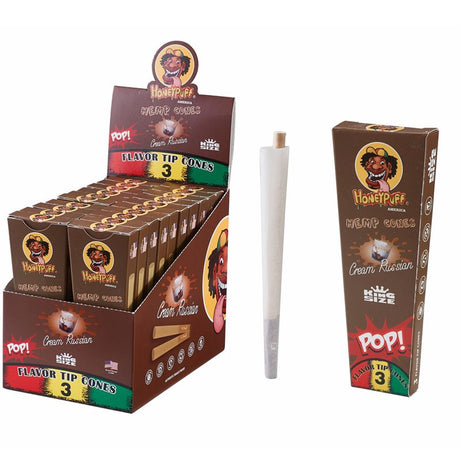 HoneyPuff | Pre-Rolled Flavored Cones – King Size (20 Packs/Display) [P1175] Pre-rolled Cone (Display Pack) Canadian Distributor Russian Cream