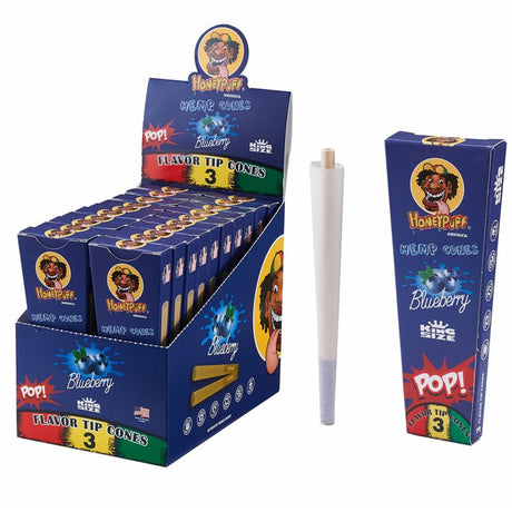HoneyPuff | Pre-Rolled Flavored Cones – King Size (20 Packs/Display) [P1175] Pre-rolled Cone (Display Pack) Canadian Distributor Blueberry