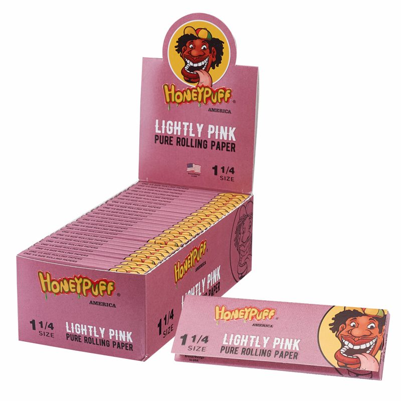 Honey Puff | Rolling Paper – Lightly Pink [P1181-04] 1 - 1/4" Size Canadian Distributor