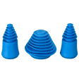 Honey Puff | Cleaner Plugs + Caps – Display of 6 [P1313] Cleaning Plug · Cap Canadian Distributor Blue