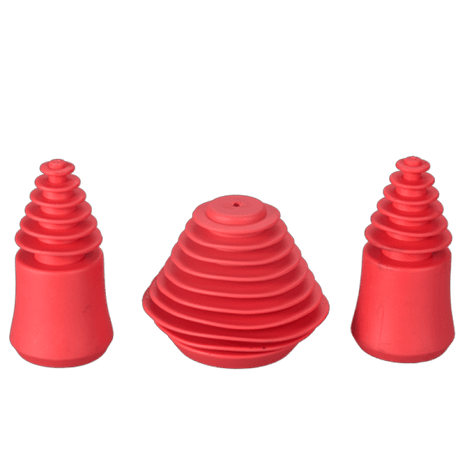 Honey Puff | Cleaner Plugs + Caps – Display of 6 [P1313] Cleaning Plug · Cap Canadian Distributor Red