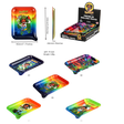Honey Puff | Rolling Tray – Mixed Designs (Large) [P1325] - Display of 6 Metal Ashtray Canadian Distributor