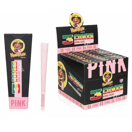 HoneyPuff | Pre-Rolled Cones – Slim Colored Paper (King Size, 20 Packs/Display) [P8203]