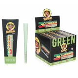 HoneyPuff | Pre-Rolled Cones – Slim Colored Paper (King Size, 20 Packs/Display) [P8203] Pre-rolled Cone (Display Pack) Canadian Distributor Green