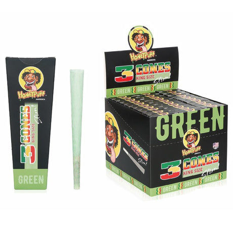HoneyPuff | Pre-Rolled Cones – Slim Colored Paper (King Size, 20 Packs/Display) [P8203]