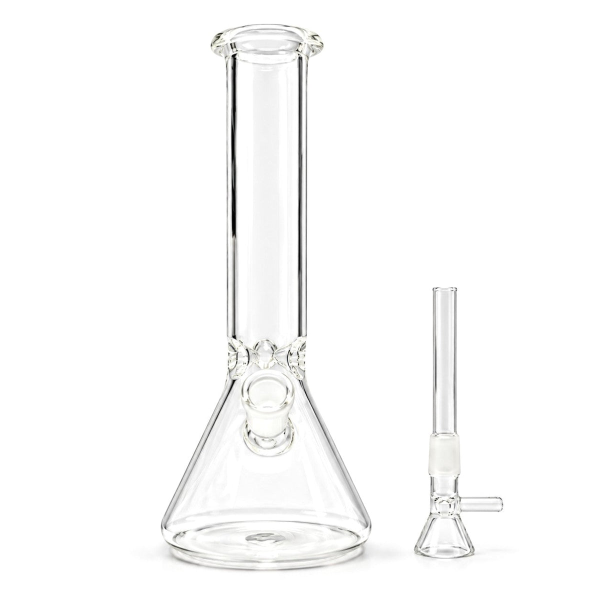 8" Clear Glass Beaker Bong Glass Bong Super Supplys Inc