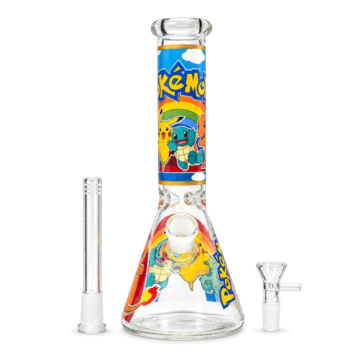 10" Monster-Themed Beaker Glass Bong – Assorted Designs Glass Bong Super Supplys Inc
