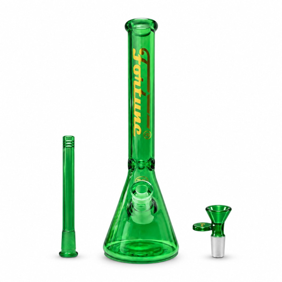 Fortune | 18" 7mm Beaker w/ Lighter Pocket Glass Bong Fortune