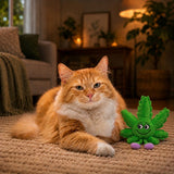 Lil' Mary Jane Weed Leaf | 420 Cat Toy & Collectible Plushie For Pet PAW20