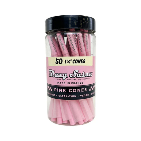 Blazy Susan | Pink Pre-Rolled Cones – 1 ¼″ - 50-Count Jar Pre-rolled Cone (Bulk / Tower) BB Canada