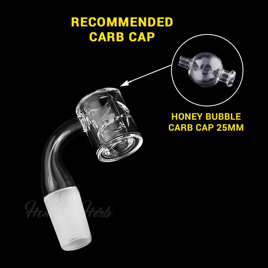 Honeybee Herb - HONEY CHAMBER QUARTZ BANGER - 90° DEGREE | YL Bowl · Banger · Oil Burner Honeybee Herb